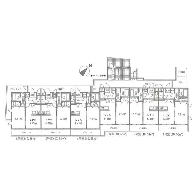 グランドール青葉4階 間取
