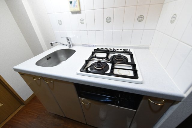 パレステュディオ五反田 システムキッチン（2口ガスコンロ・グリル付）