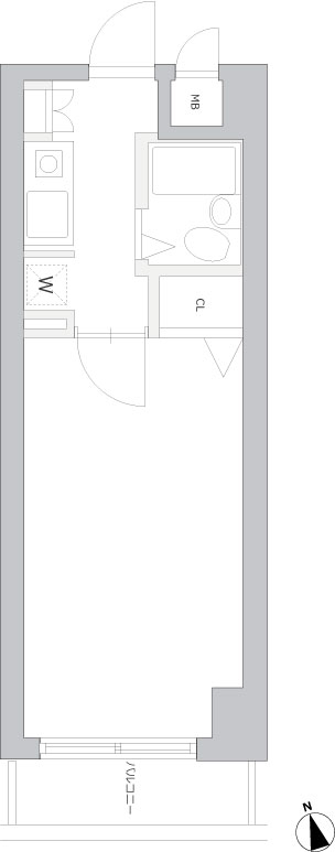 フェニックス芝公園303号室 間取