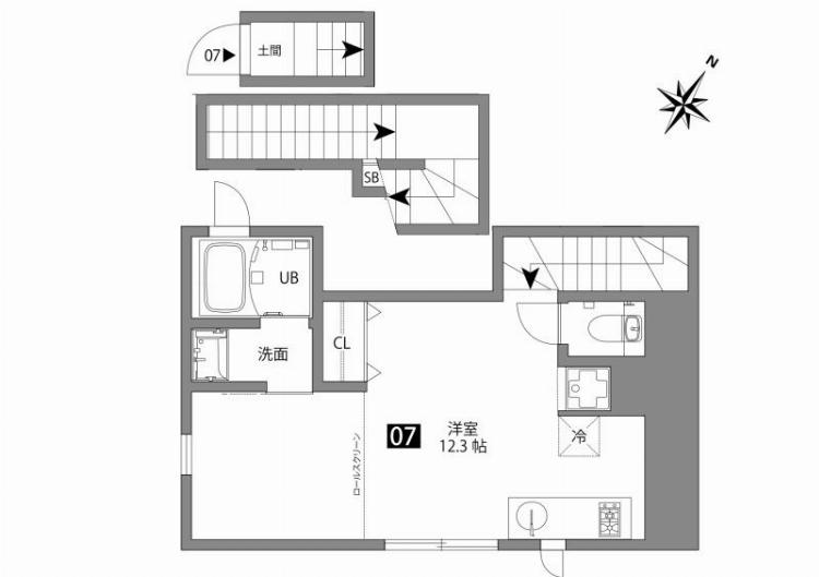 文京大塚テラス3階 間取り図