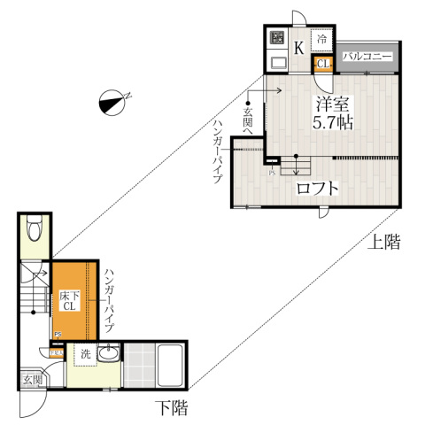 ＣＢ東川口ルノン1階 間取