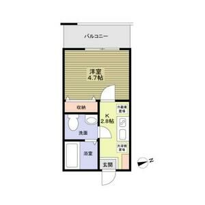 α(アルファ)　parks　east103号室 間取