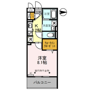 レーヴ・シェソワ307号室 間取