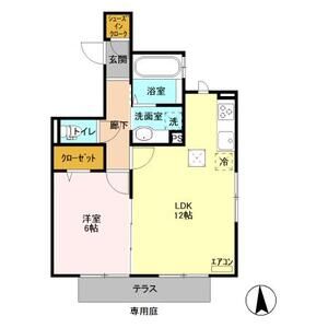 アイビーコートT102号室 間取