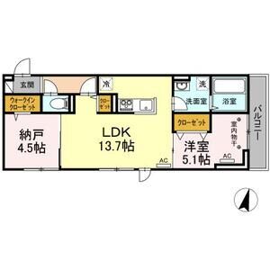 D-room・K302号室 間取