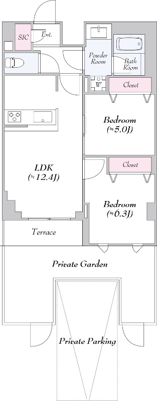 ロイジェント志村坂上1階 間取