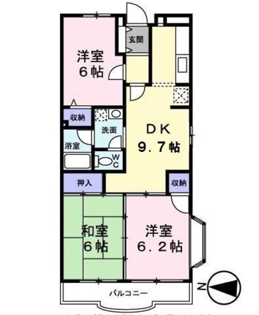 ファミーユ玉川上水0501号室 間取