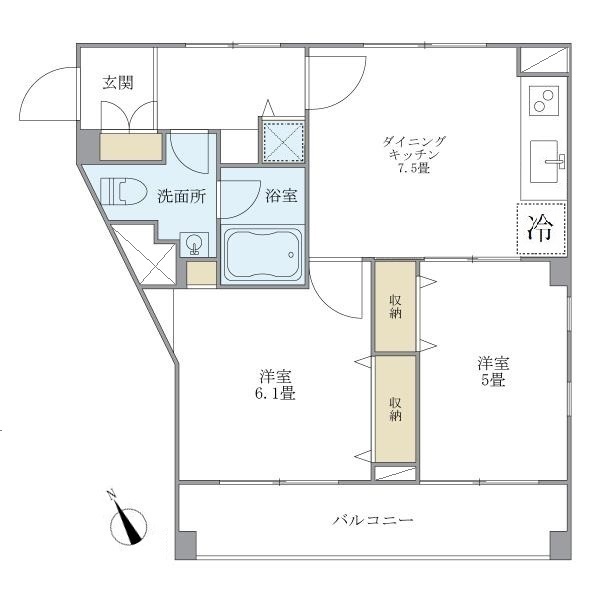 ＷＥＬＬ　Ｈｏｕｓｅ　東大井1階 間取