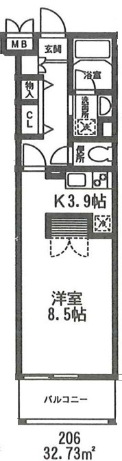 ユーロステージ2階 間取