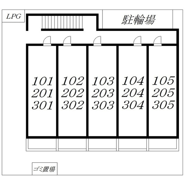 アンプルール フェール ClefⅡ302号室 外観
