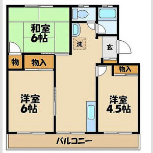 さがみ野東洋マンション201号室 間取
