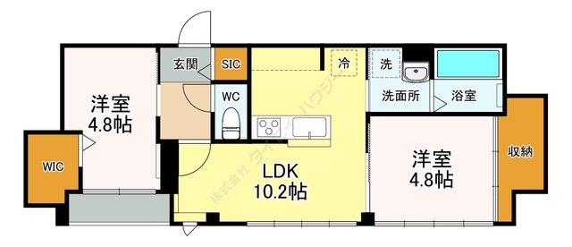 Ｇｌａｎｚ　Ａｏｙａｍａ0102号室 間取