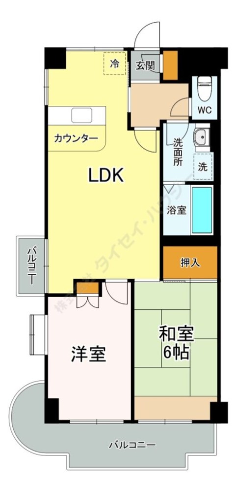 幸栄パレス501号室 間取