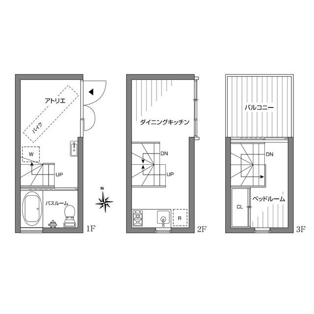 石双居1階 間取り図