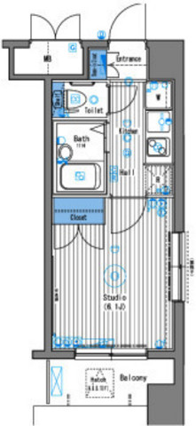 ガラ・シティ南麻布4階 間取