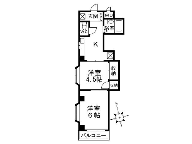 プレジール4階 間取