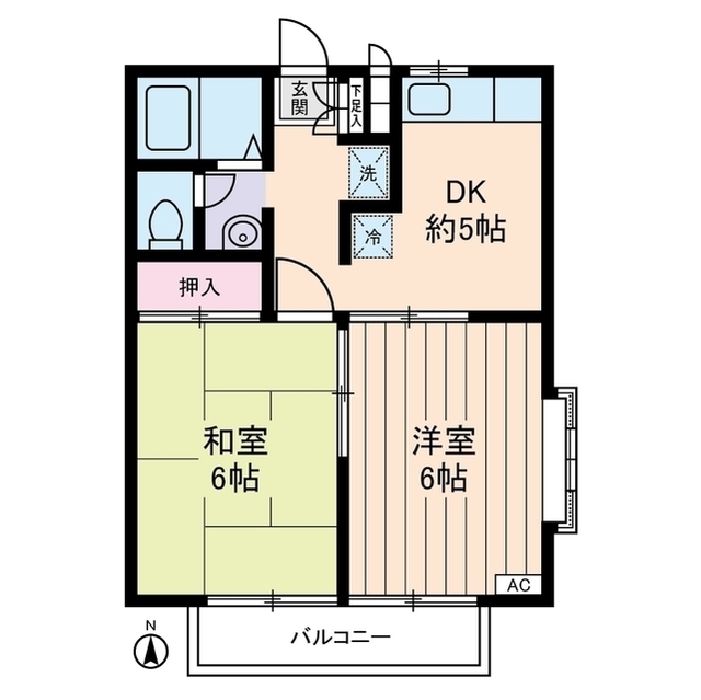 エステートロイヤル７号棟0201号室 間取