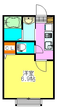 プレジール三山1階 間取