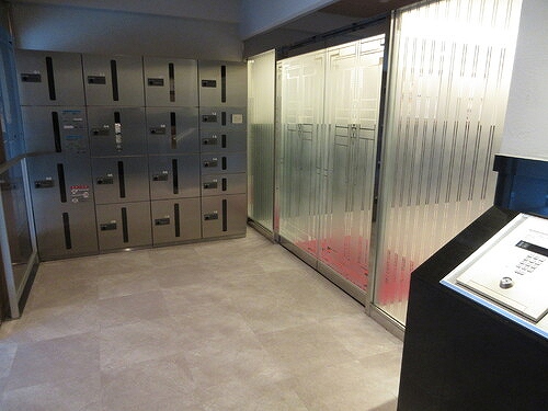 ライオンズヒルズ松戸1階 ロビー　※2025年5月撮影