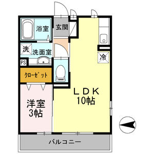 CASA　PRIMAVERA201号室 間取