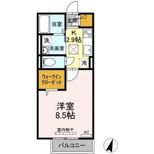 グリーンコーポ　B棟102号室 間取
