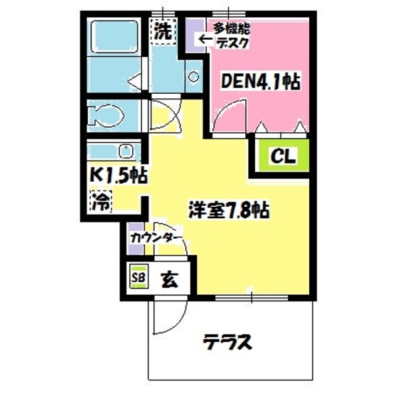 ＲＯＮＤⅤ番館103号室 間取