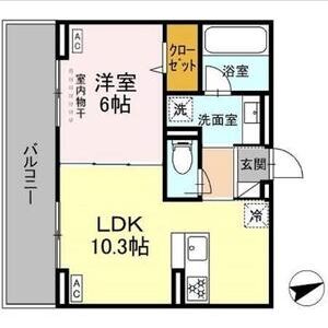 ヌーベルレジデンス202号室 間取