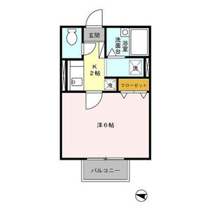 モナリエ大野台203号室 間取