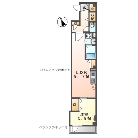 ジョリーメゾン（Ｊｏｌｉｅ　Ｍａｉｓｏｎ）201号室 間取