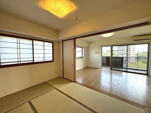 ライオンズ南大沢ヒルズ7階 和室からのLD　※前回募集時2024.8撮影