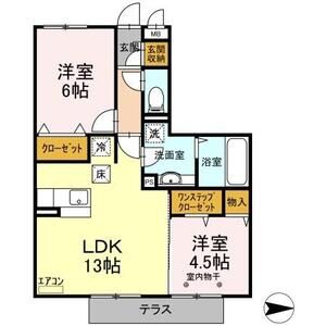 ロイヤルコート　B106号室 間取