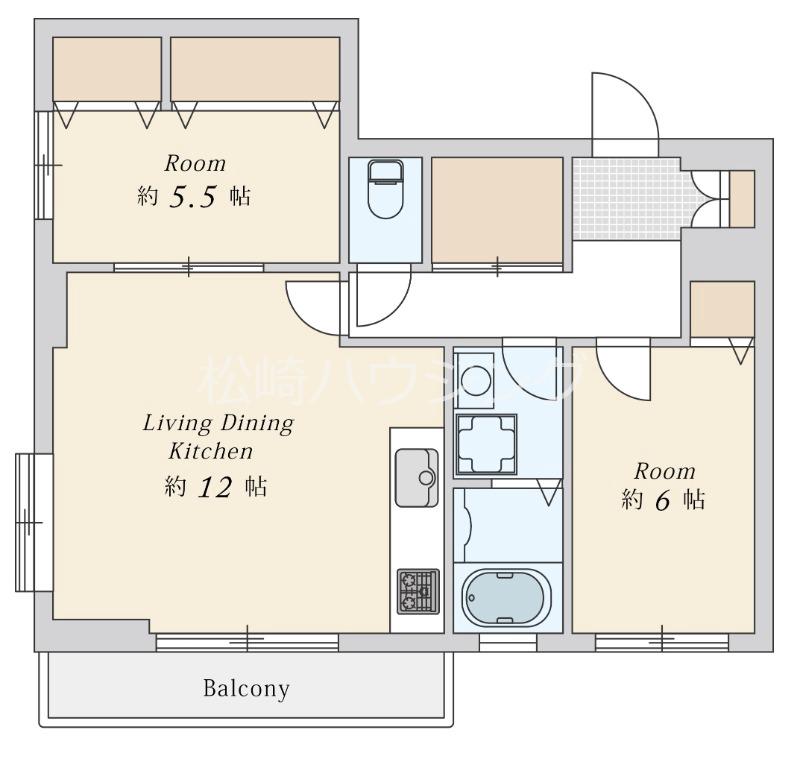 ファームシャトーⅡ3階 間取