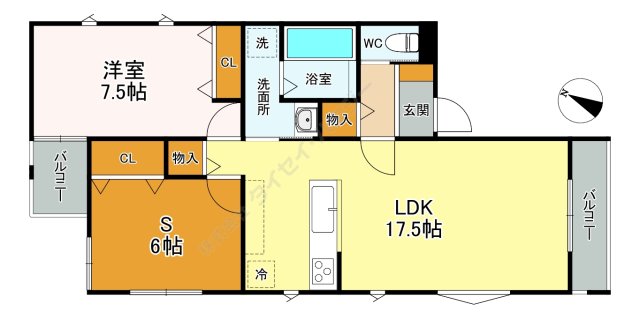 グランレジデンス千代田101号室 間取