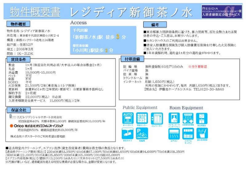 レジディア新御茶ノ水3階 部屋その他