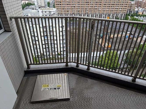 ライオンズシティ東陽町親水公園 野鳥対策用インシュロック付きバルコニー