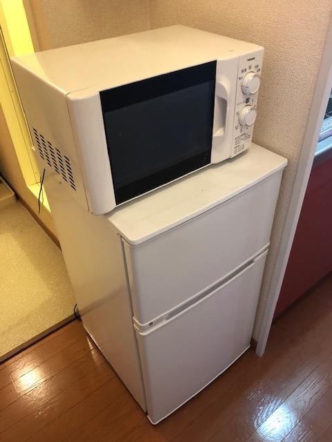 レオパレスニューウェルⅡ207号室 冷蔵庫＆電子レンジ