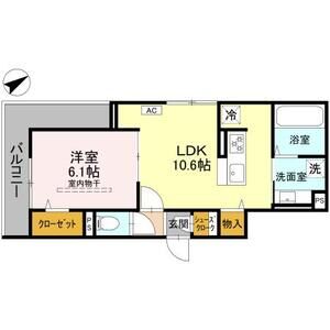 ビーネ北坂戸201号室 間取