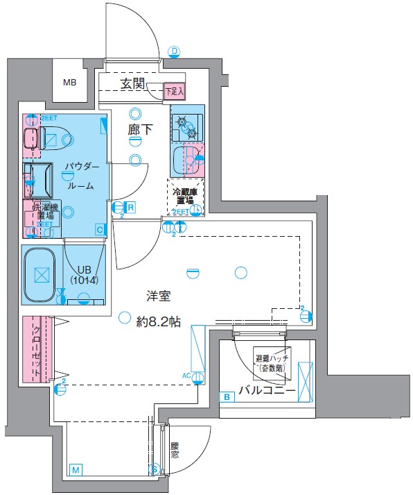 GENOVIA東向島Ⅳ0102号室 間取