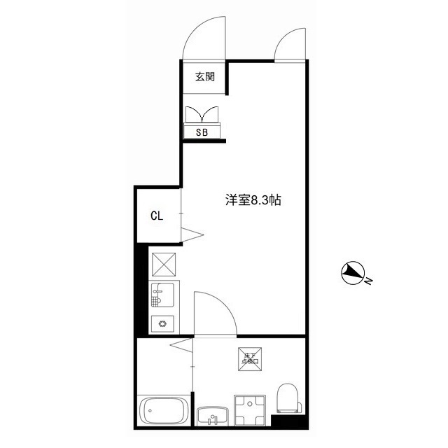 MQuarto梅郷Ⅰ103号室 間取