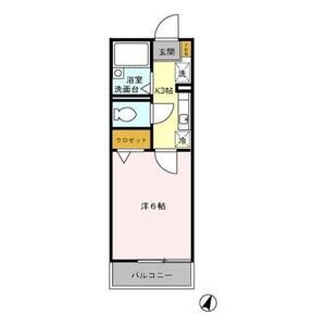 学遊館102号室 間取