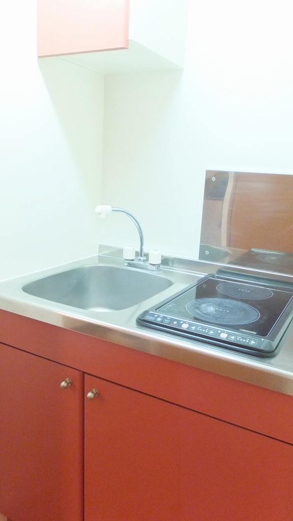 レオパレス漠 2口の電気コンロ付き