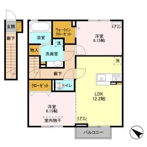 ポテトドゥーエ203号室 間取