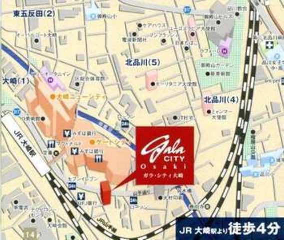 ガラ・シティ大崎2階 ◆ＭＡＰ◆