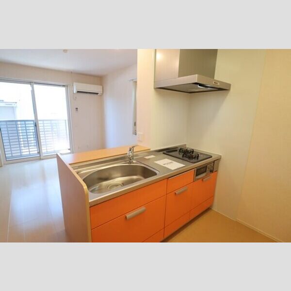 COMFOR105号室 キッチン　二口コンロ