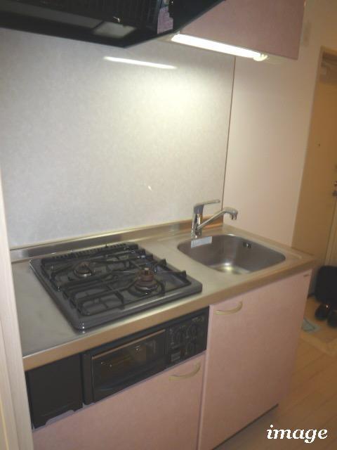 ガラ・ステージ高円寺 グリル付２口ガスコンロ