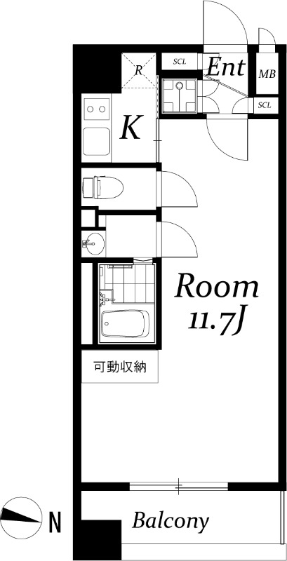 アクアタウンイーストⅠ3階 間取