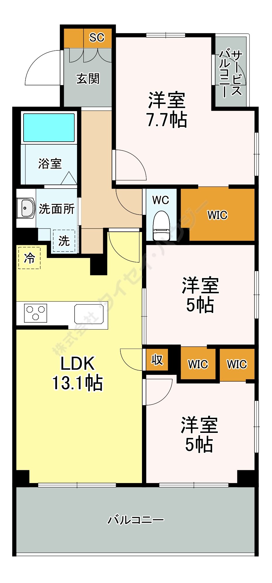 ＫＤＸレジデンス武蔵境Ⅰ0103号室 間取