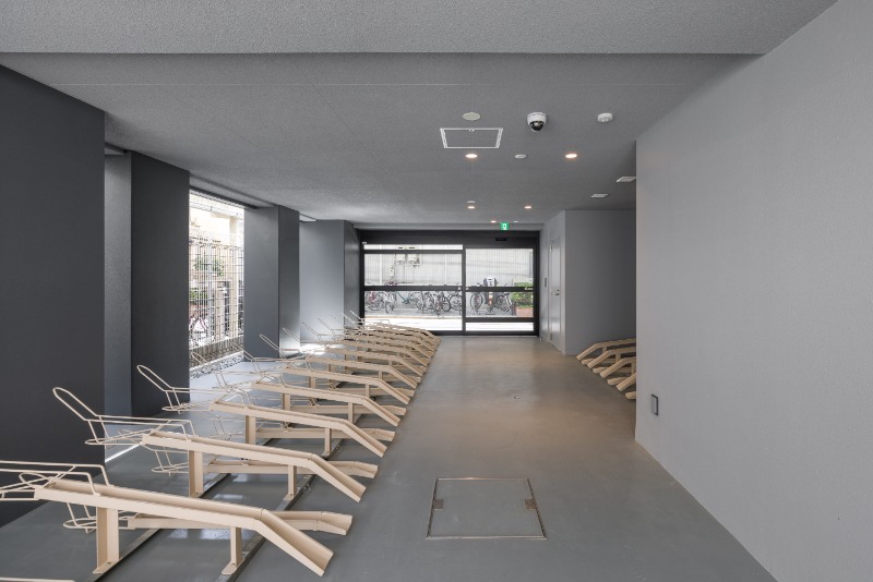 クレストコート門前仲町2階 駐輪場