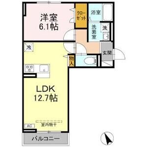 プランドール・さくら203号室 間取