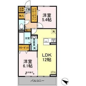 レジデンスヒルトップⅨ307号室 間取